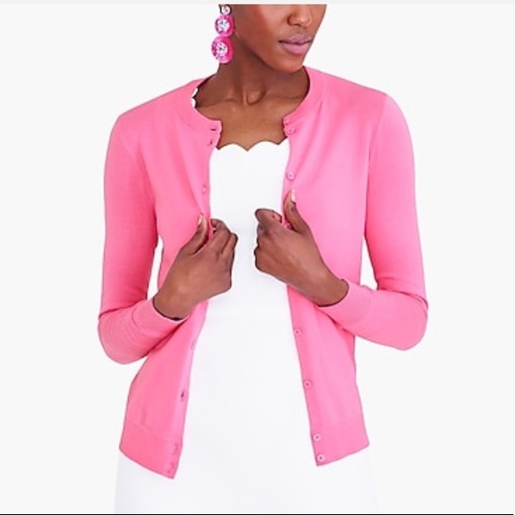 pink cotton cardigan
